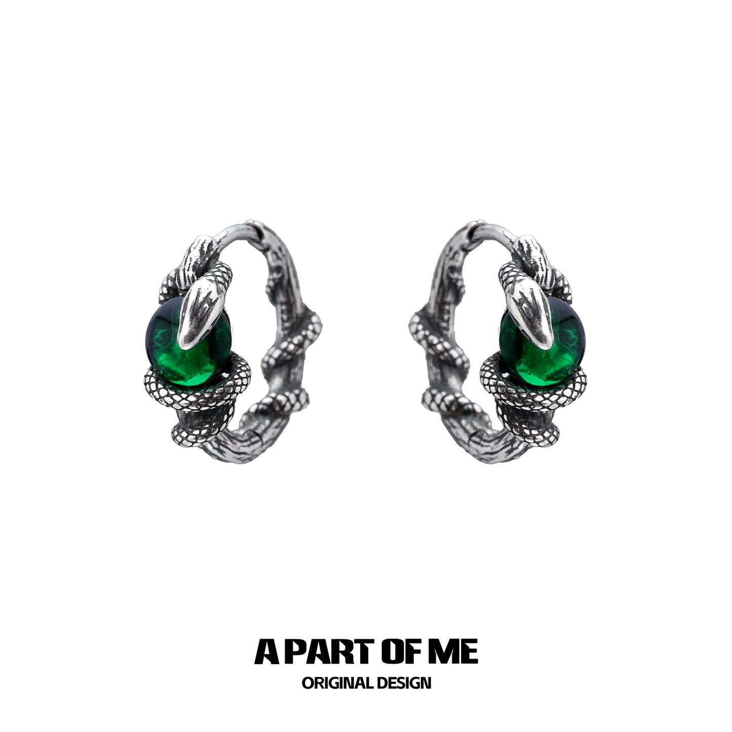 Slytherin Venom Snake Earrings