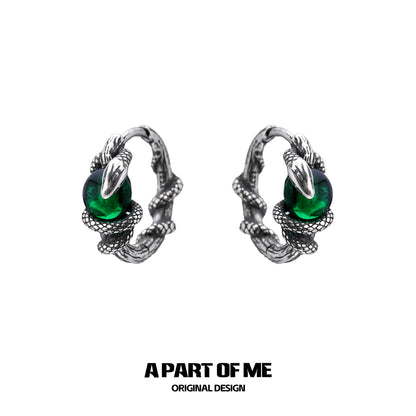 Slytherin Venom Snake Earrings