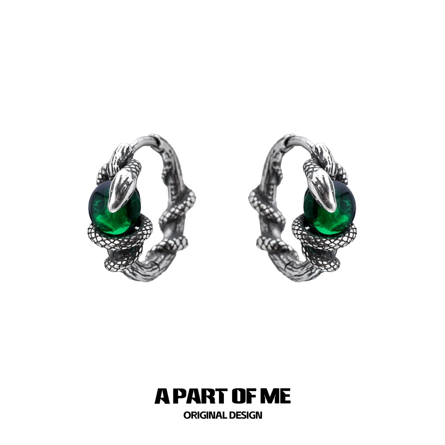 Slytherin Venom Snake Earrings
