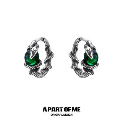 Slytherin Venom Snake Earrings