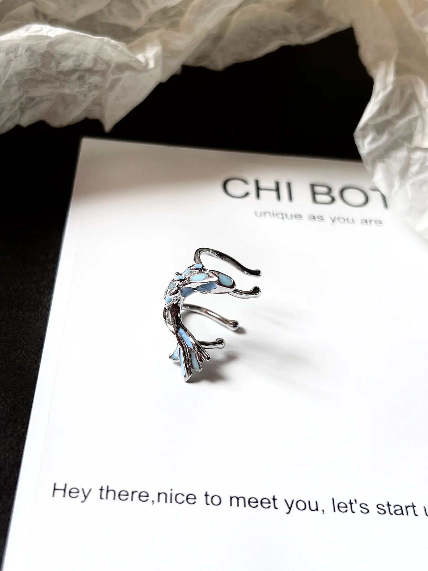 "Language of the Tides" Fish Ear Cuffs