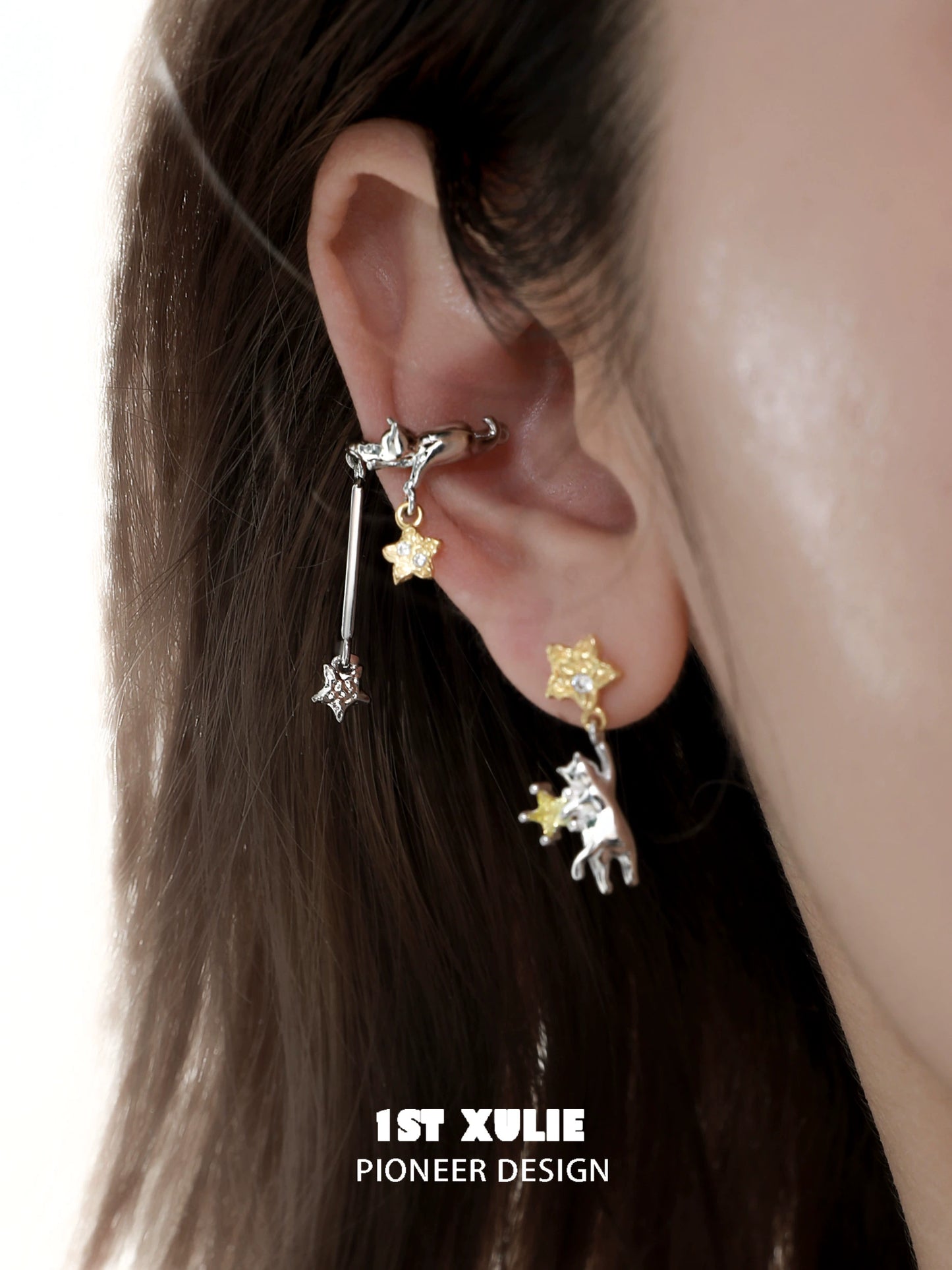 Starry Cat Whisper Ear Cuffs