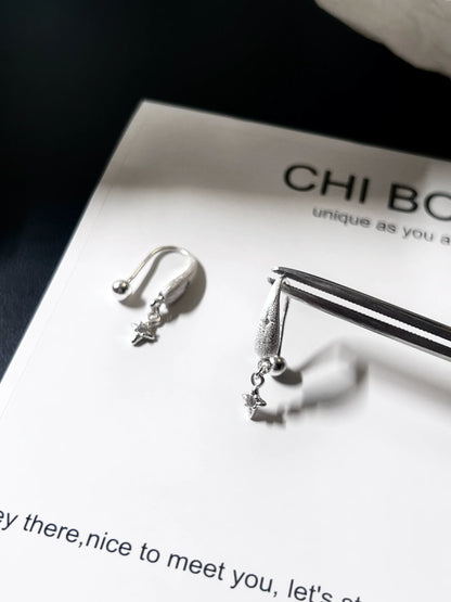 "Snowy Night Starry Sky" Earrings