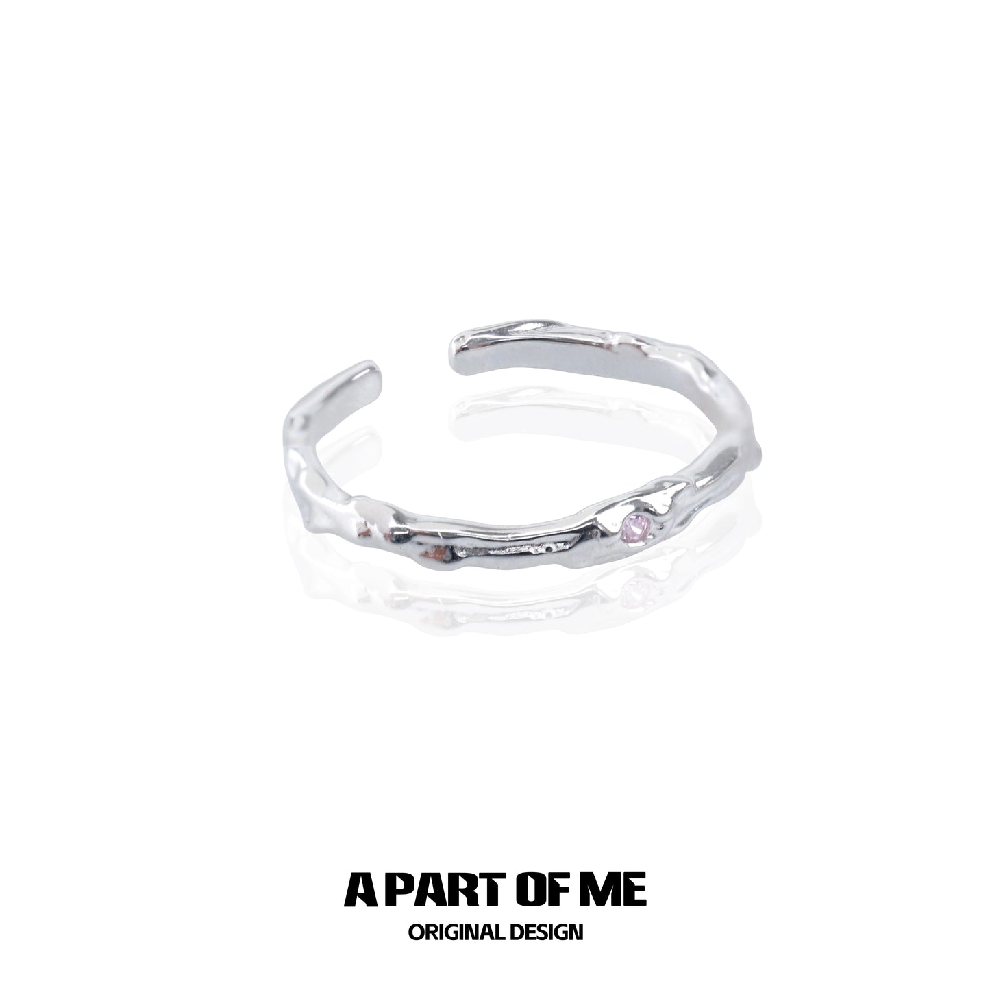 Ultra-Fine Zircon Pair Ring