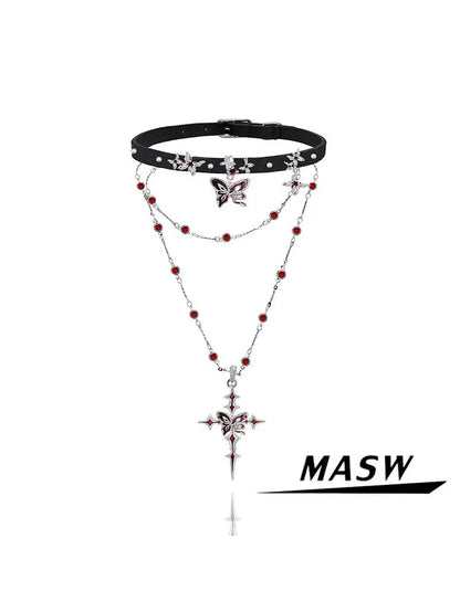 Midnight Butterfly Necklace