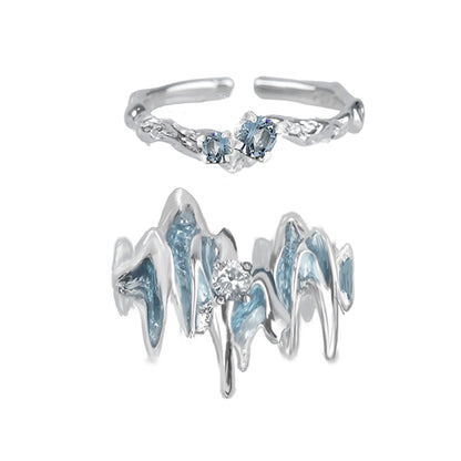 Glacier Secret Couple Rings