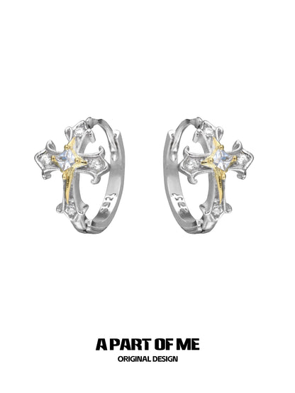 Holy Light Cross Earrings