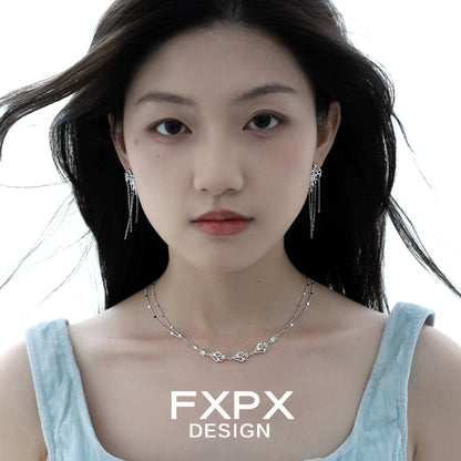 Metal Storm Layers Necklace