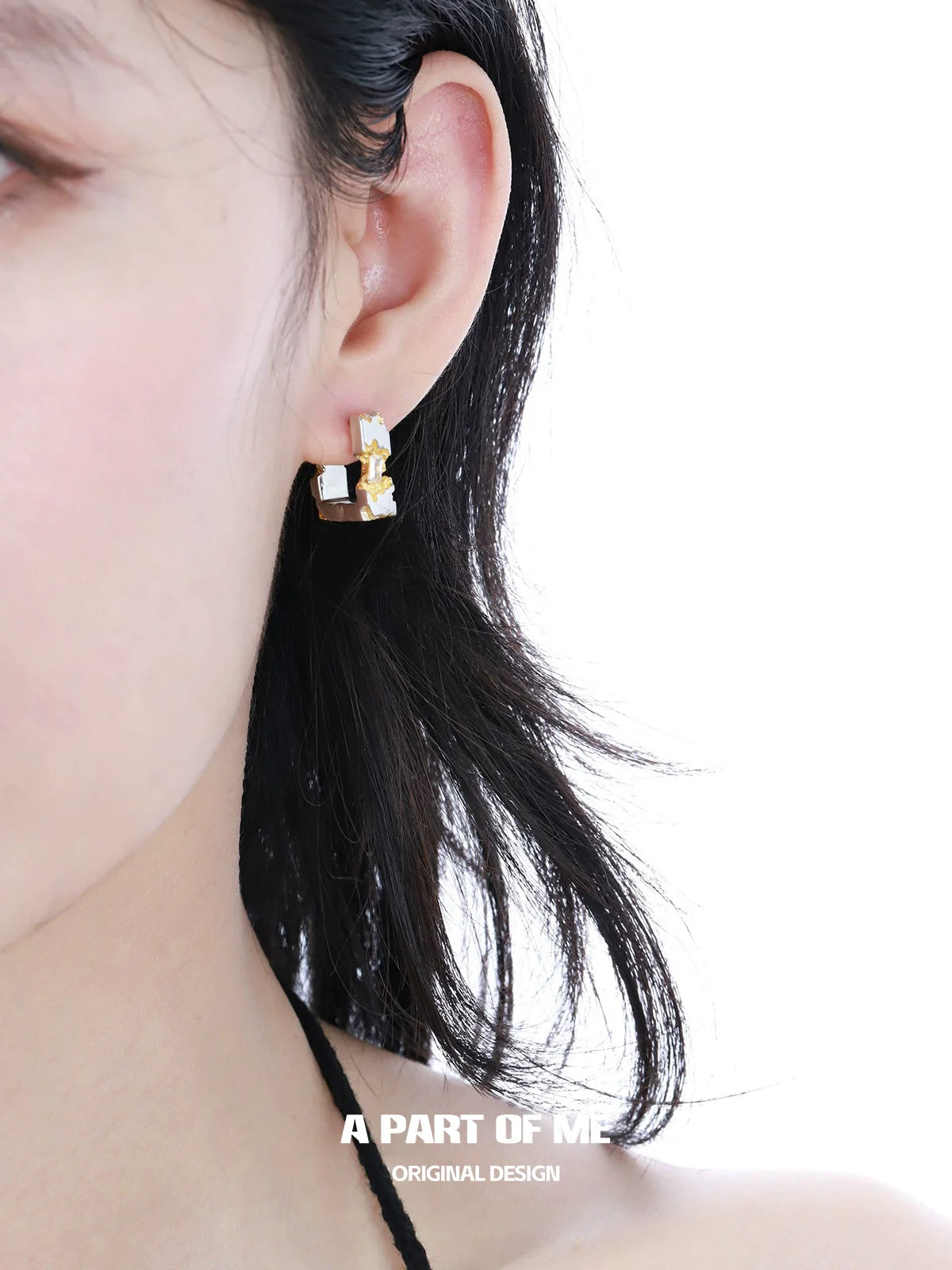 Sun Ash Textured Earrings