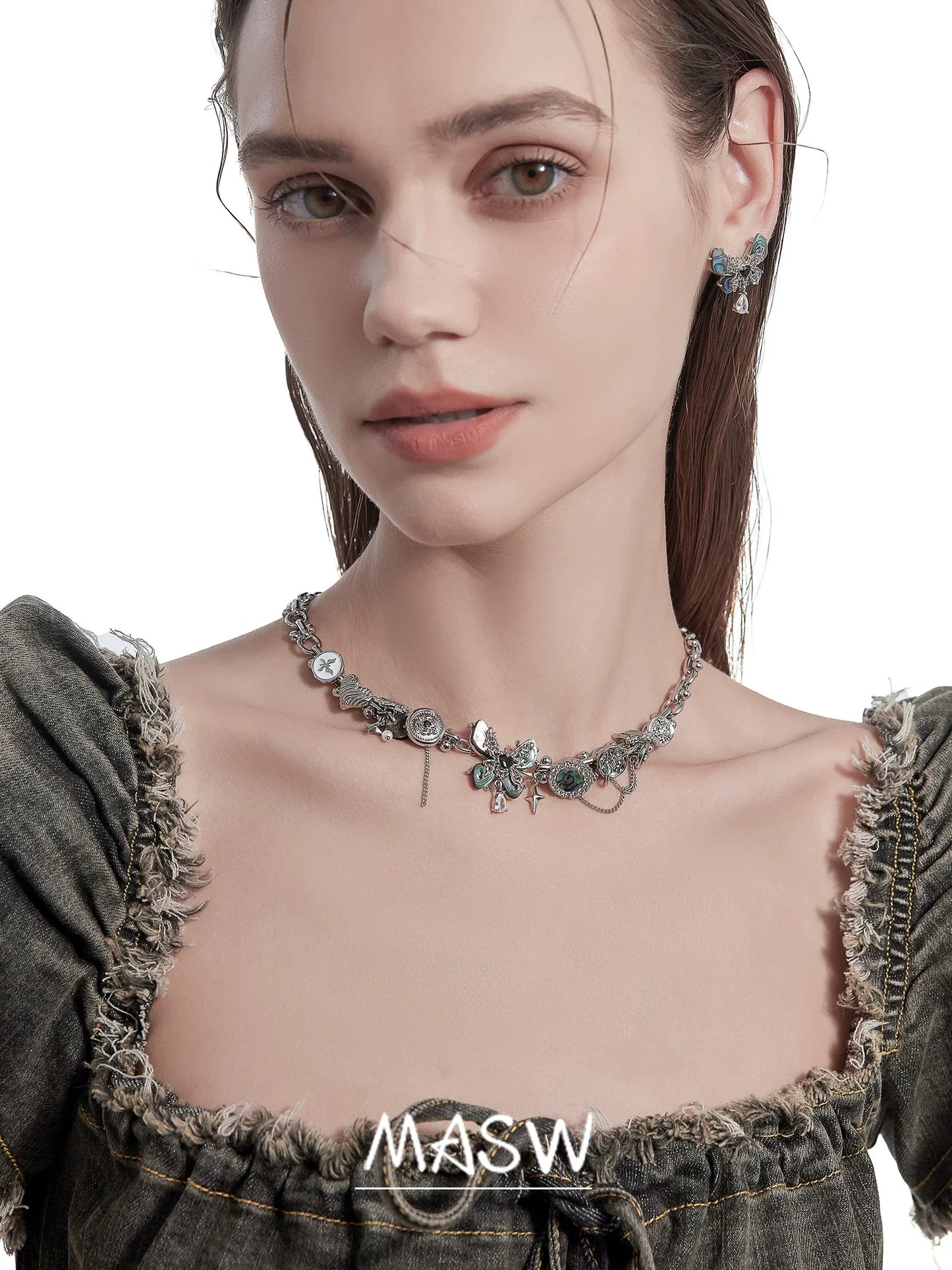 Dream Shell Butterfly Necklace