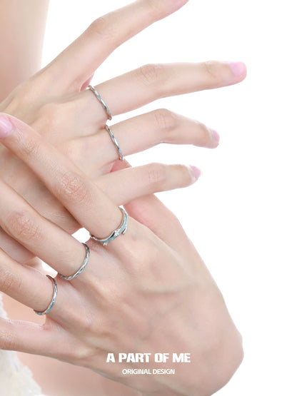 Blue Minimalist Ring