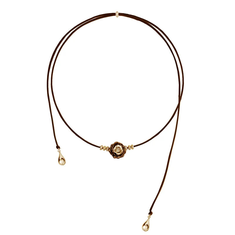 Rose & Cat Vintage Necklace
