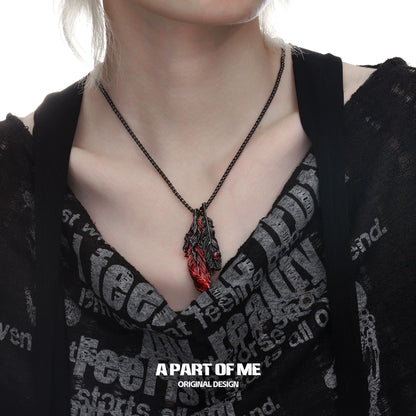 Dark Angel Feather Necklace