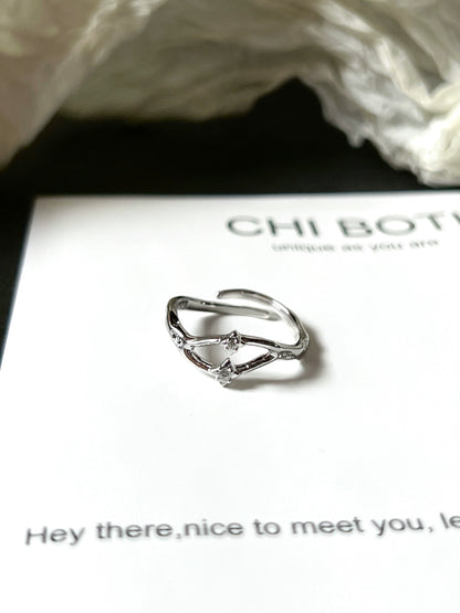 "Guardian Star" Galaxy Track Ring