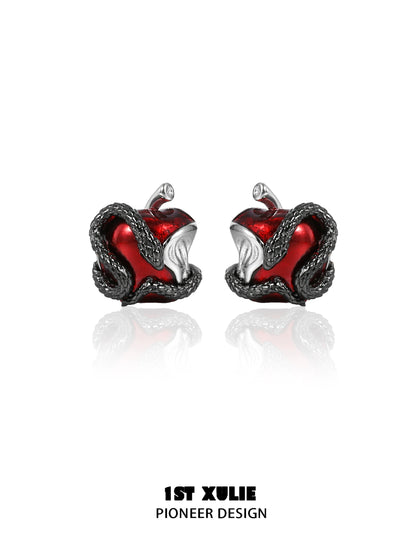 Wicked Apple & Snake Ear Studs