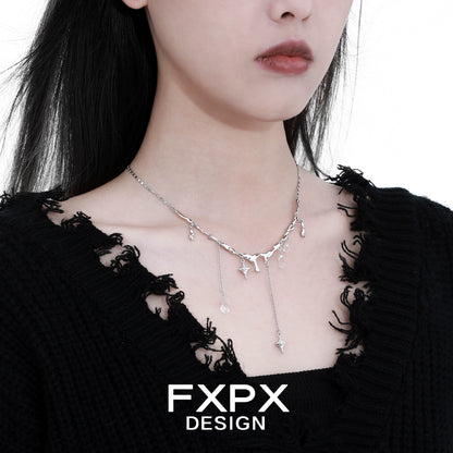 Galactic Meteor Tassel Necklace