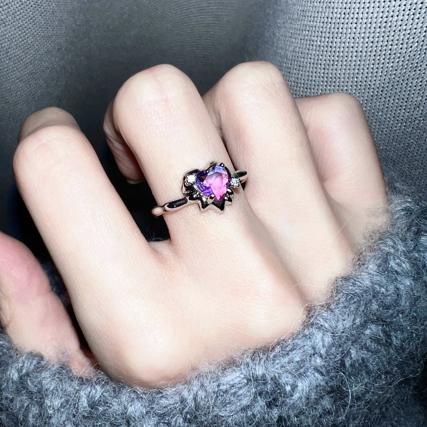 "Fantasy Starry Sky" Purple Ring