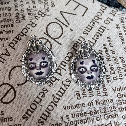 Earrings & Ear Cuffs-Ersan Tongsheng Original Doll Handcuff Earrings Niche Design Dark Wind Premium Sweet Cool Earrings Spice Girls