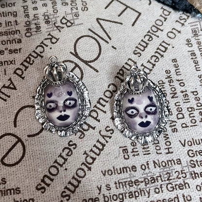 Earrings & Ear Cuffs-Ersan Tongsheng Original Doll Handcuff Earrings Niche Design Dark Wind Premium Sweet Cool Earrings Spice Girls