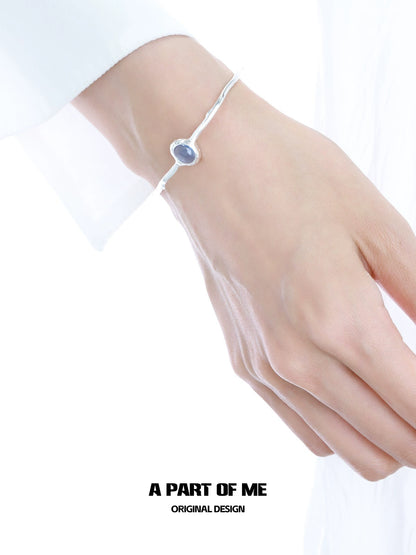 Glacier Blue Aquamarine Bracelet