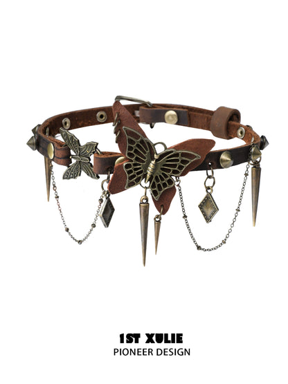 Retro Maillard Butterfly Choker