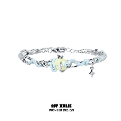 Cute Hungry Snake Apple Bracelet