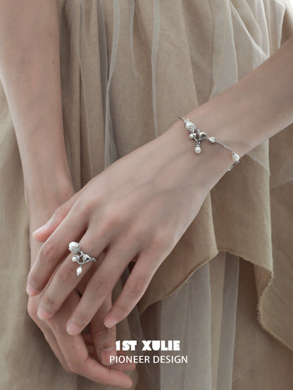 Elegant Lily of the Valley Pearl Bracelet