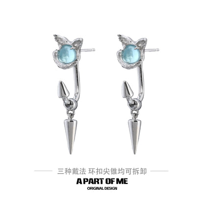 Dark Kitten Cone Earrings