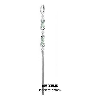 Elegance Jade Tassel Earrings
