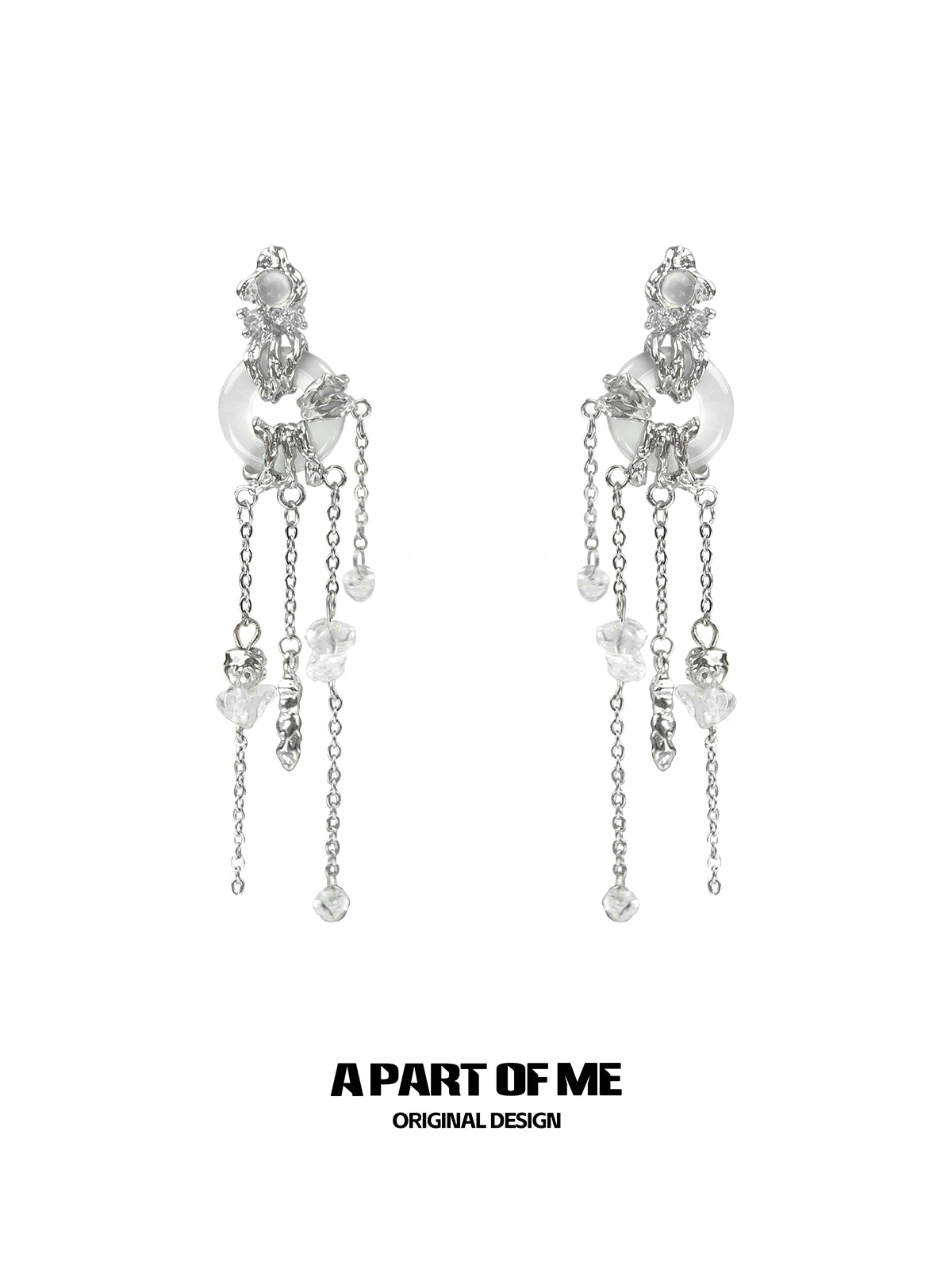 Wind Chime Crystal Earrings