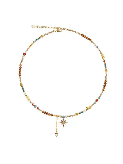 Colorful Mangstar Layered Necklace