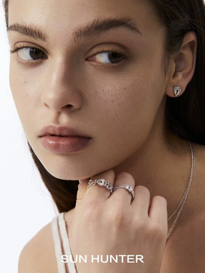 Love Lock Chain Ring