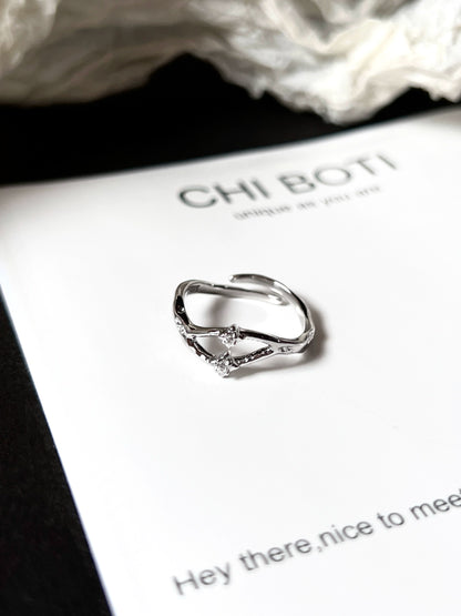 "Guardian Star" Galaxy Track Ring