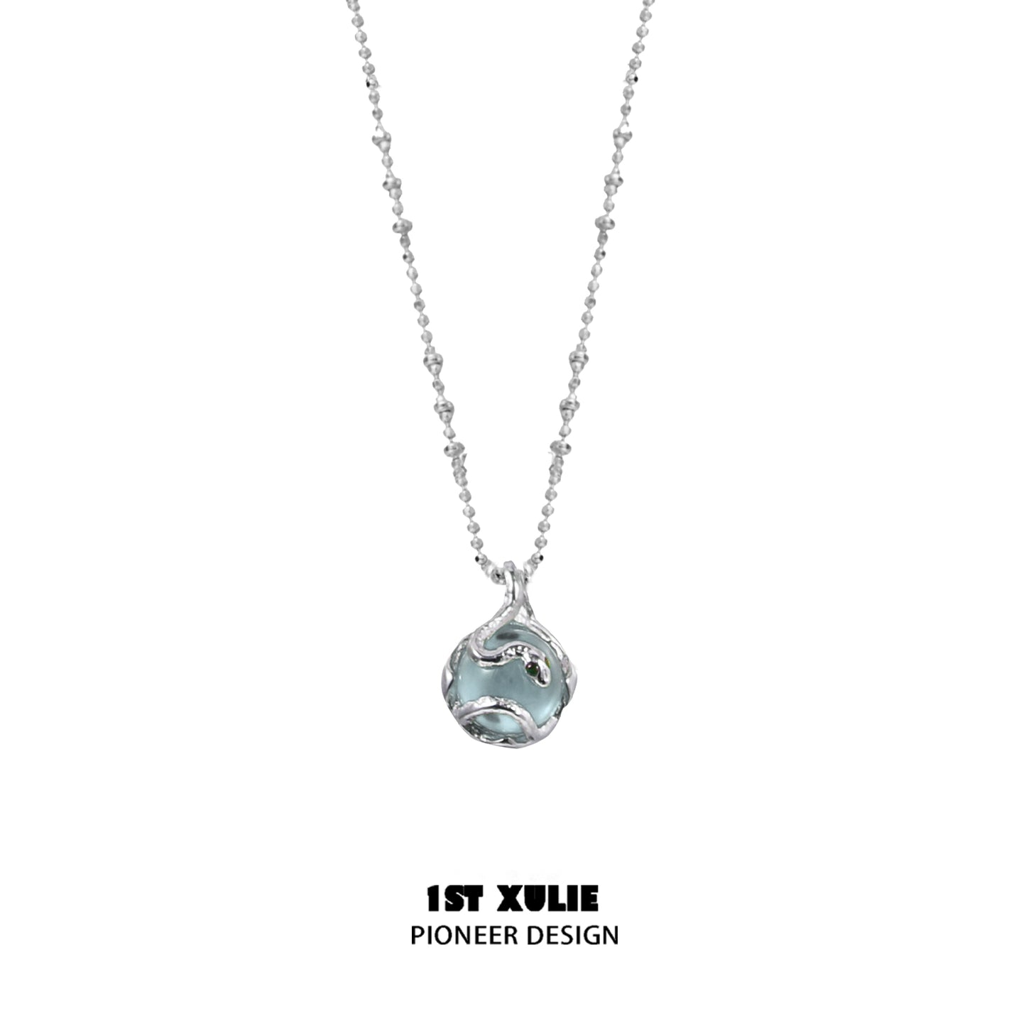 Eternal Serpent Silver Necklace