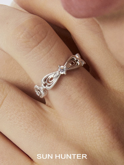 Lace Shimmer Love Ring