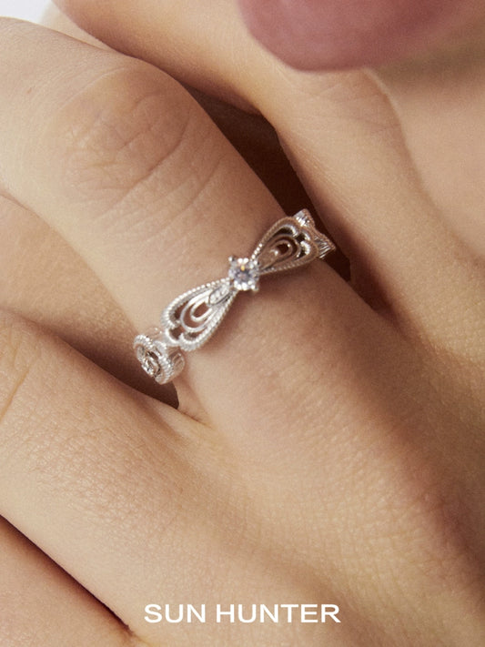 Lace Shimmer Love Ring