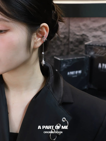 Divine Arrow Drop Ear Cuffs