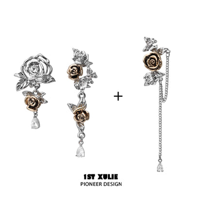 Twilight Rose Punk Earrings