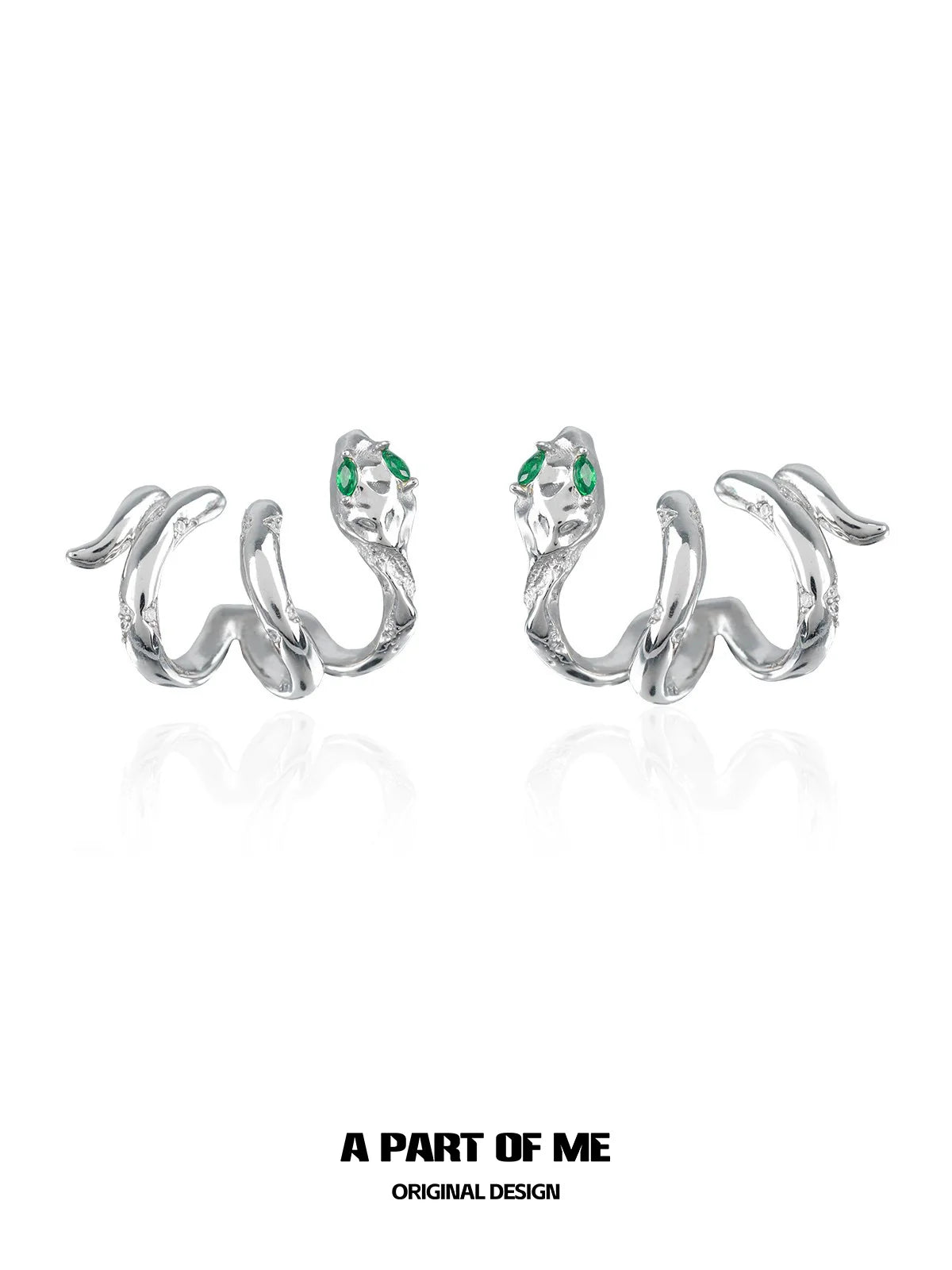 Slytherin Snake Wrap Earrings