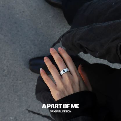 Bold Stone Hip-Hop Ring