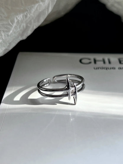 "Galactic Gemini" Starburst Ring