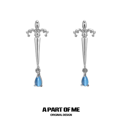 God’s Cry Silver Earrings