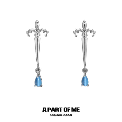 God’s Cry Silver Earrings