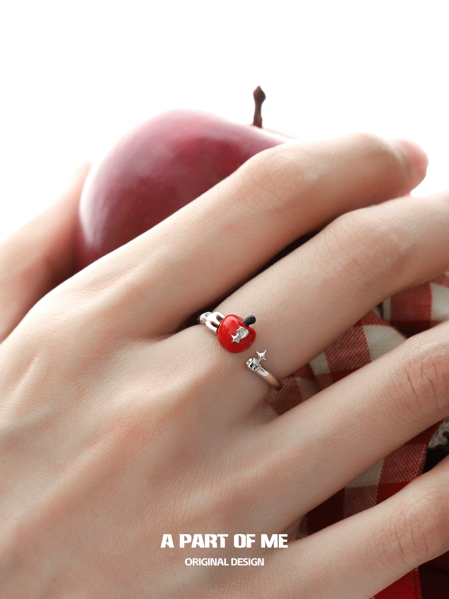 Cute Cool Summer Apple Ring
