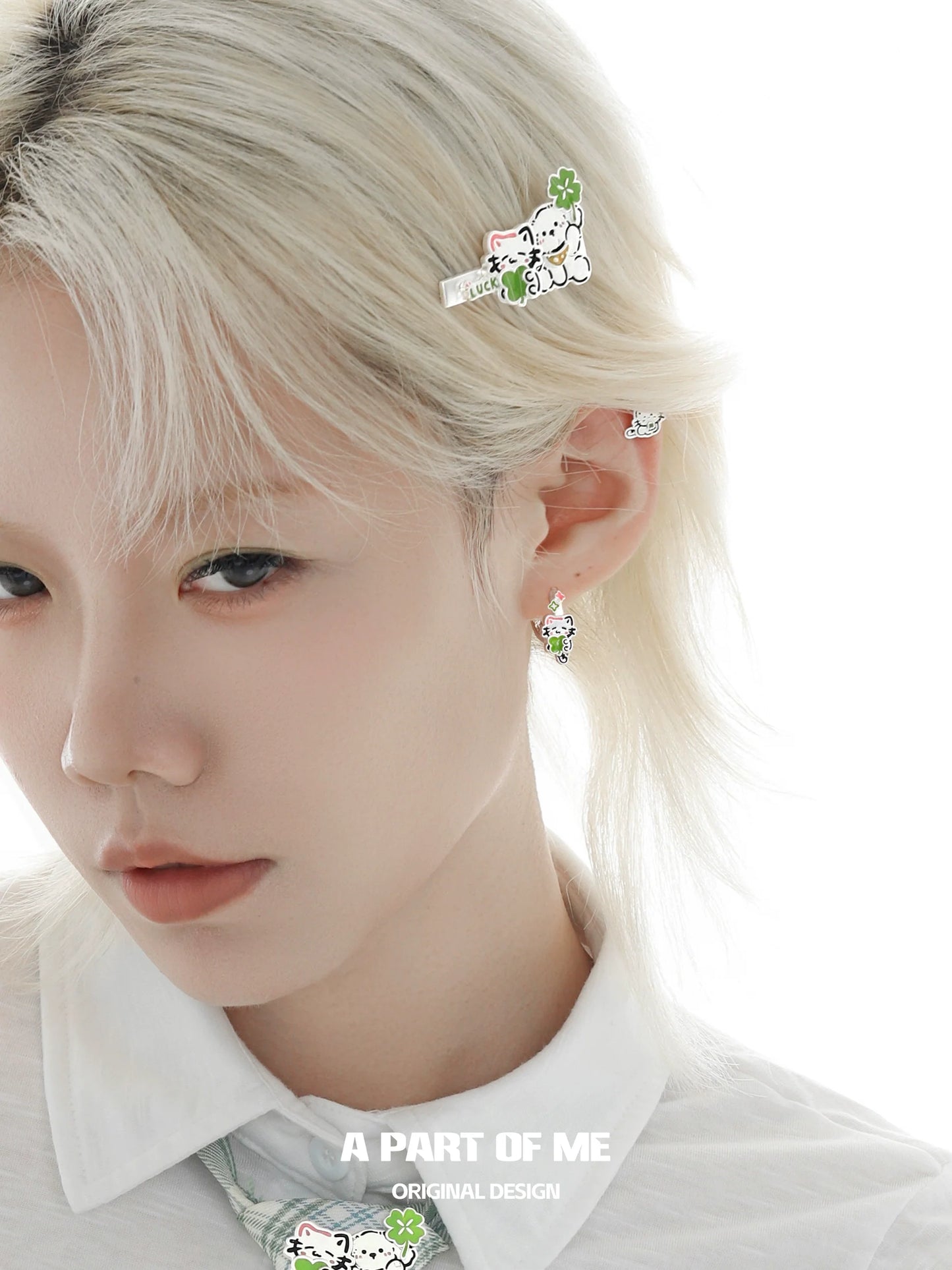 Lucky Clover Pet Hug Earrings