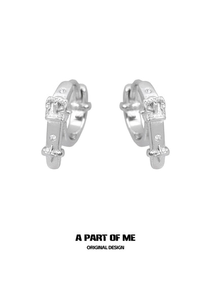 Belt Buckle Star Earrings