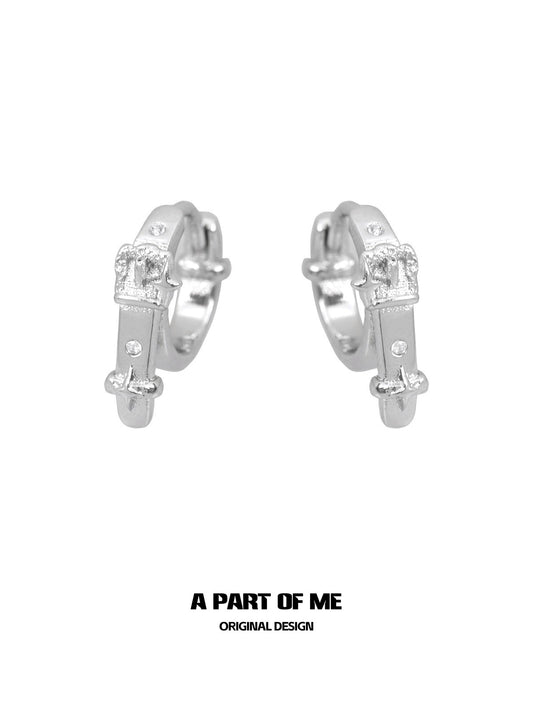 Belt Buckle Star Earrings