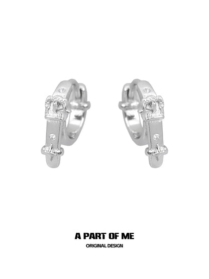 Belt Buckle Star Earrings