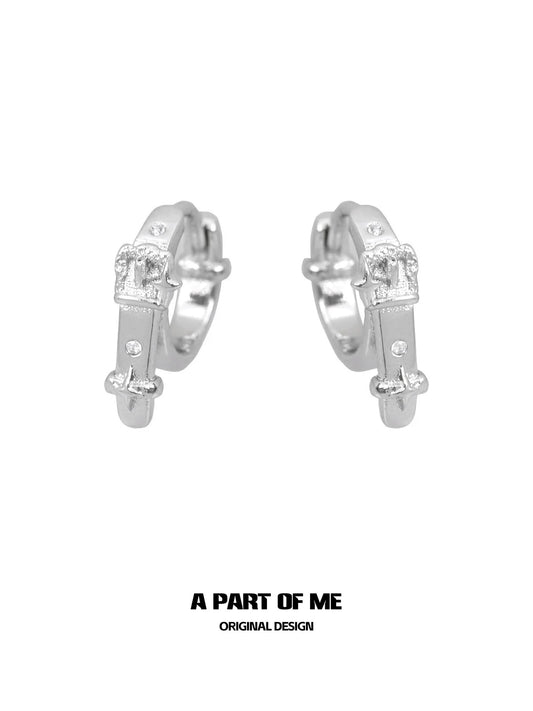 Belt Buckle Star Earrings