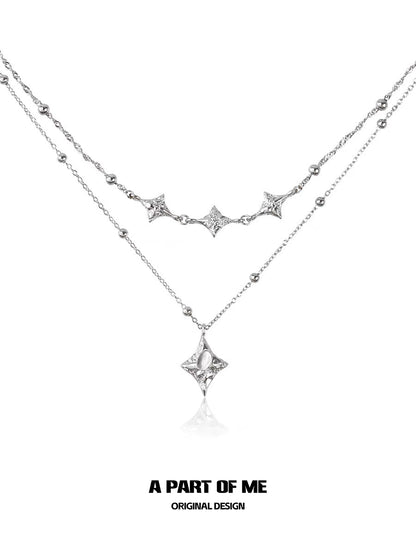 Starlight Planet Silver Necklace